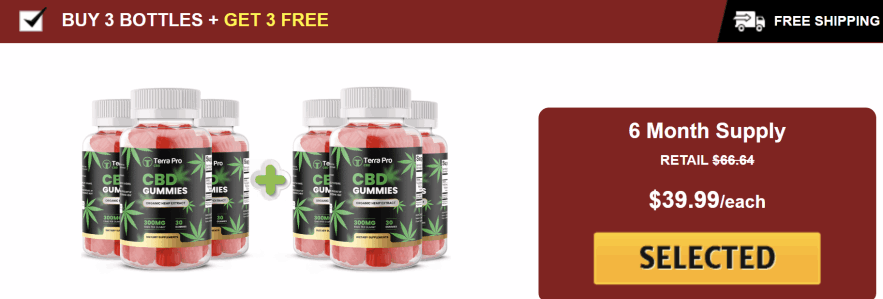 Terra Pro CBD Gummies 1 bottle